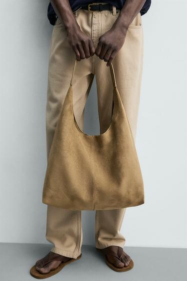 PLAIN TOTE BAG - Sand Brown by Zara - Image 0