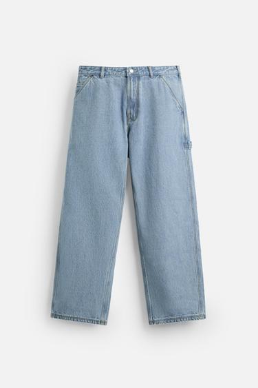 JEANS RELAXED FIT CARPINTERO - Azul claro de Zara