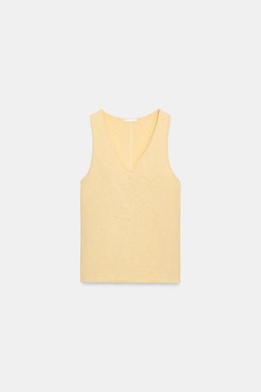 V-NECK TOP - Butter by Zara - Image 3