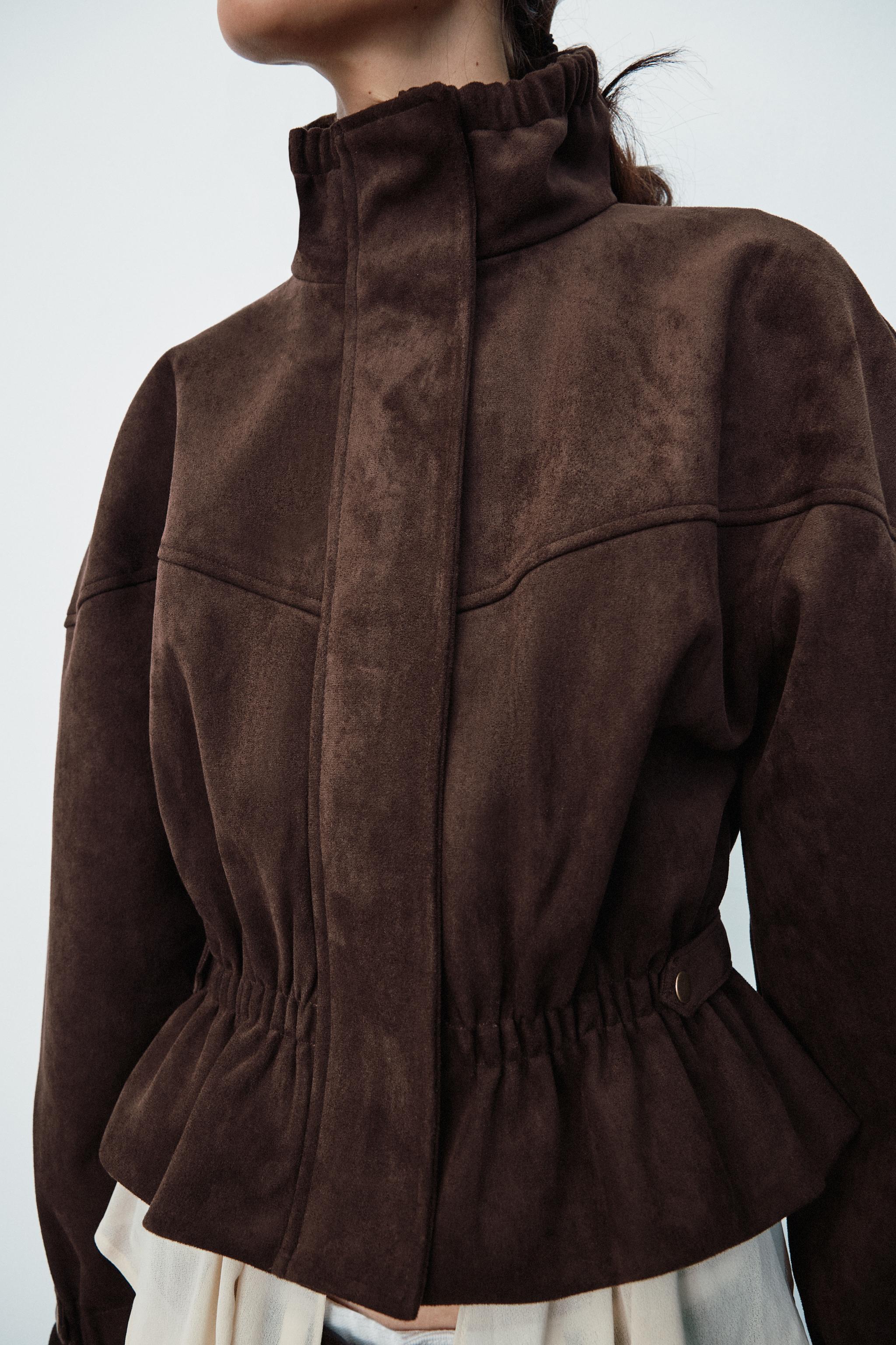 BLOUSON EFFET DAIM