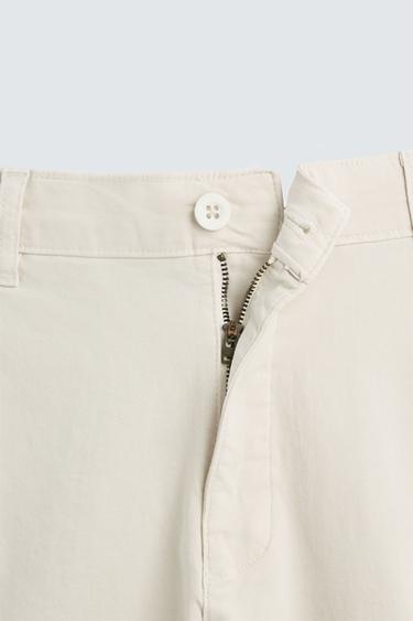 PANTALON CHINO SKINNY - Écru de Zara - Image 7