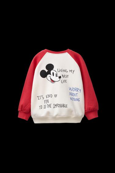Zara MICKEY MOUSE © DISNEY SWEATSHIRT - Red / White