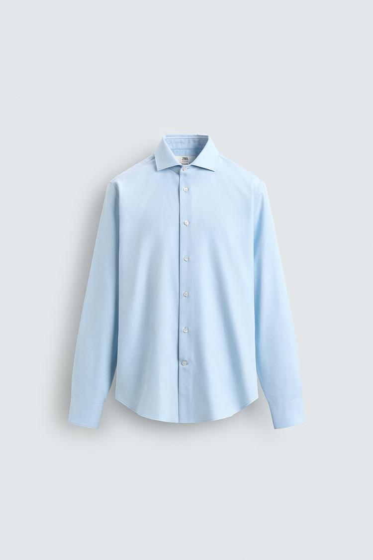 ZARA REGULAR FIT TEXTURED SHIRT