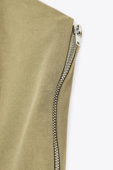 STRAPLESS JUMPSUIT - Green / Grass by Zara - Image 8