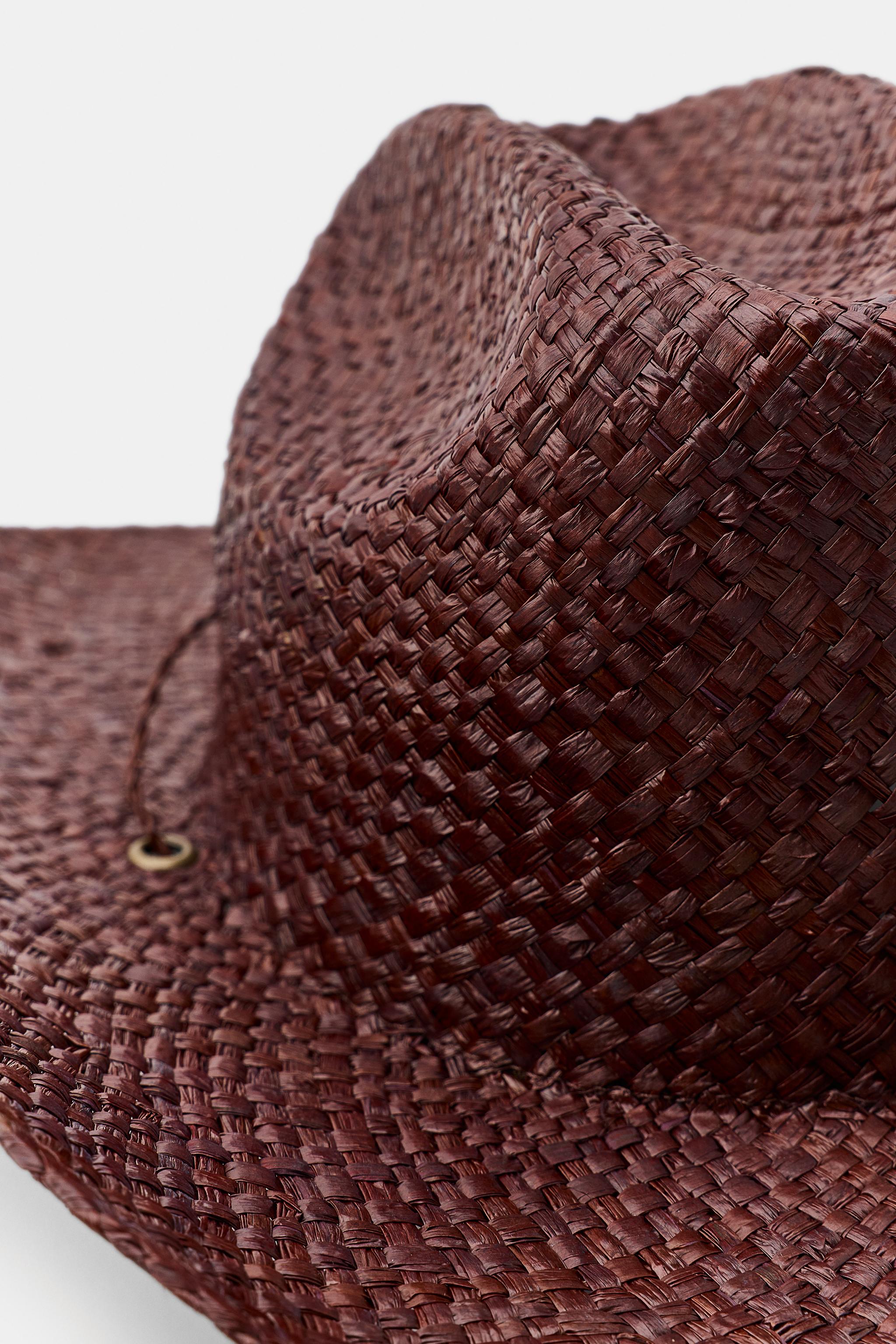 100% RAFFIA COWBOY HAT