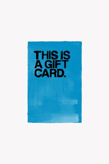 TARJETA REGALO (FÍSICA) - Azul de Zara - Imagen 0