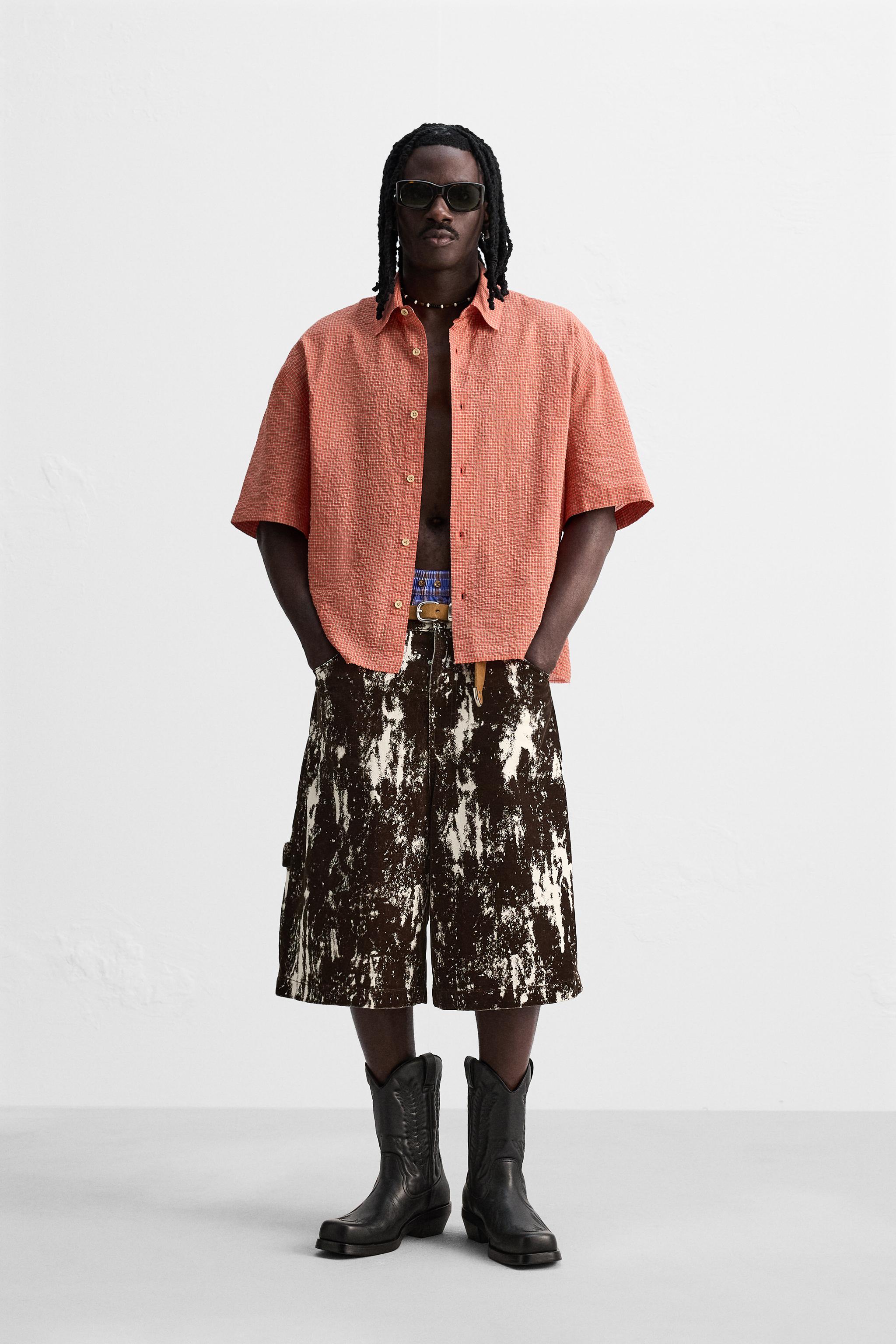 プリント柄ショートパンツ – メンズ | 最新コレクション | ZARA 日本