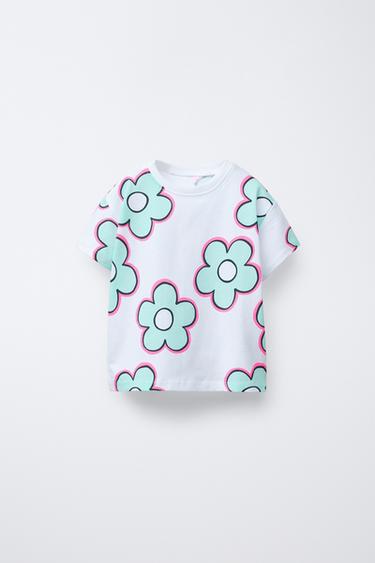 PRINTED T-SHIRT - White by Zara