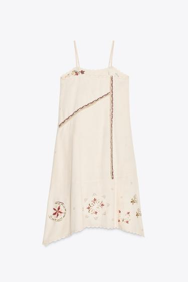 ROBE ASYMÉTRIQUE BRODÉE ZW COLLECTION - Multicolore de Zara - Image 9