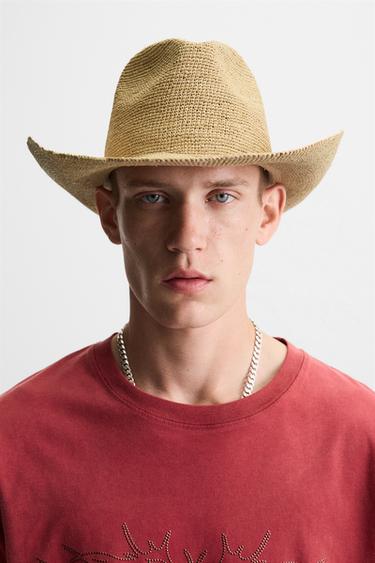 SOMBRERO RAFIA - Beige claro de Zara - Imagen 0