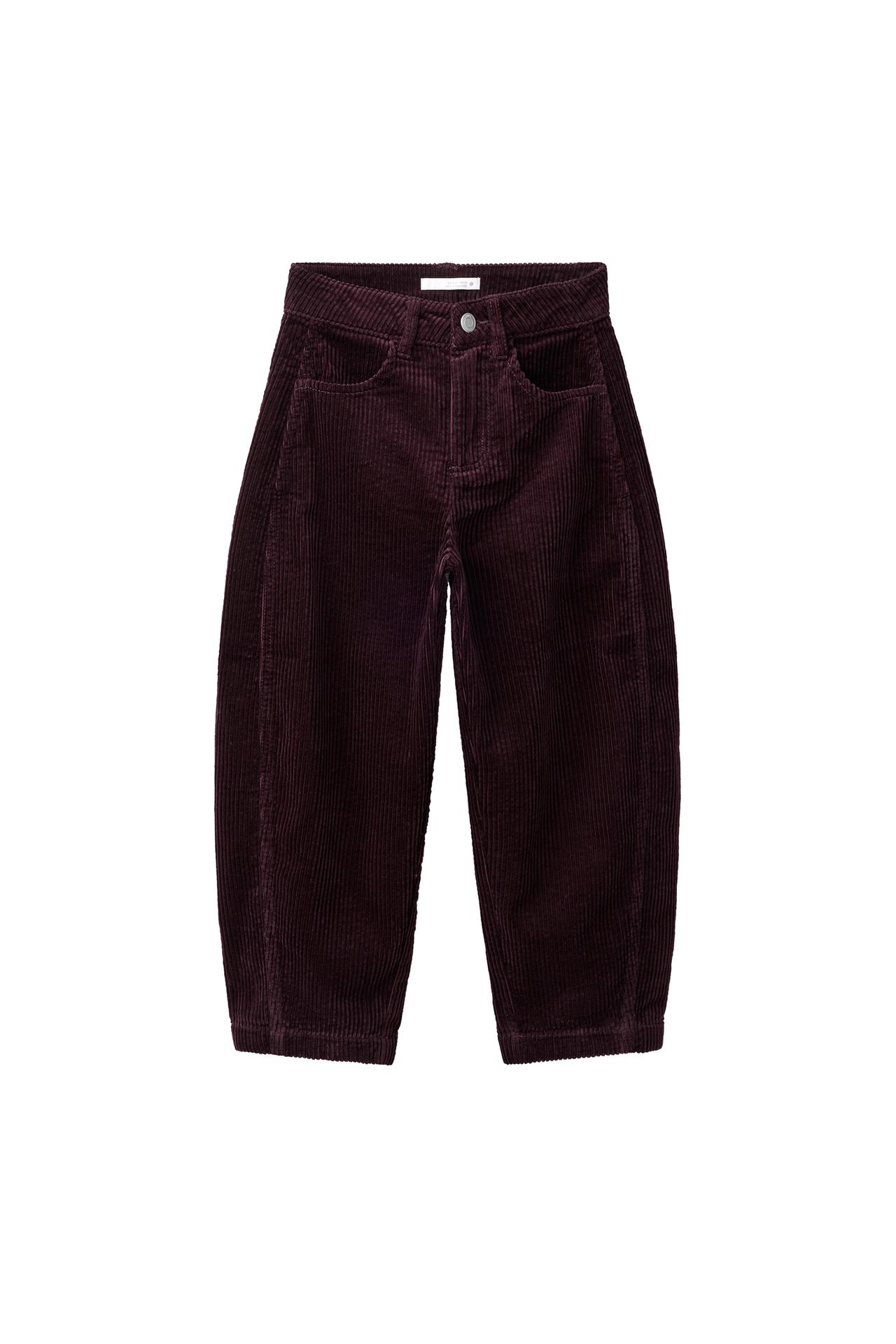CORDUROY BARREL TROUSERS