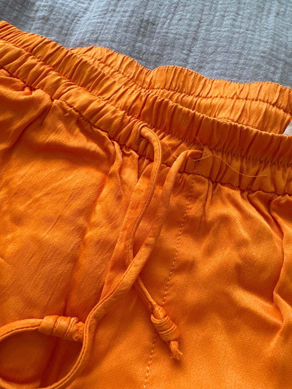 SATIN PYJAMA-STYLE TROUSERS - Image 2