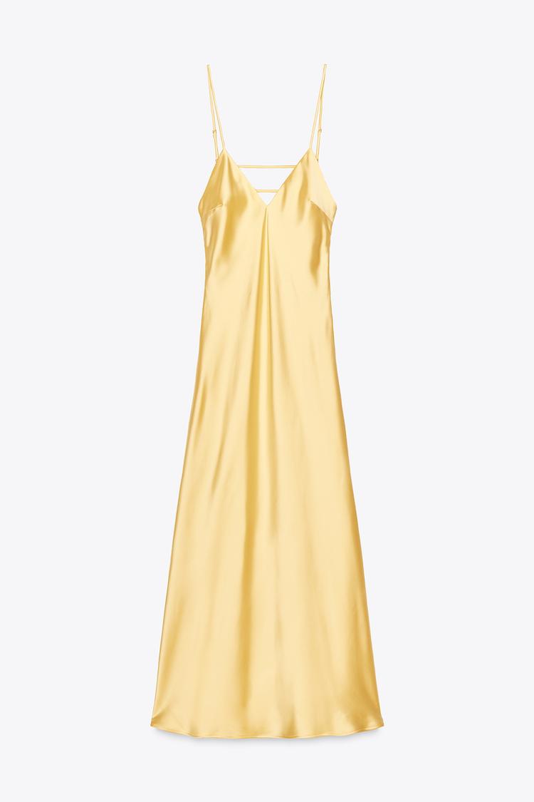 Zara Satin Midi Dress