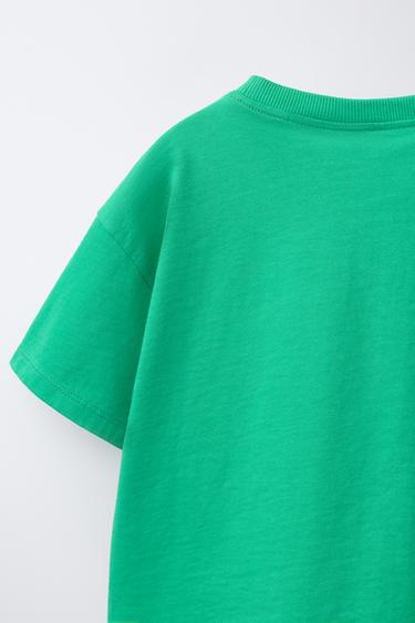 T-SHIRT IMPRIMÉ CHEVAL - Vert de Zara - Image 3