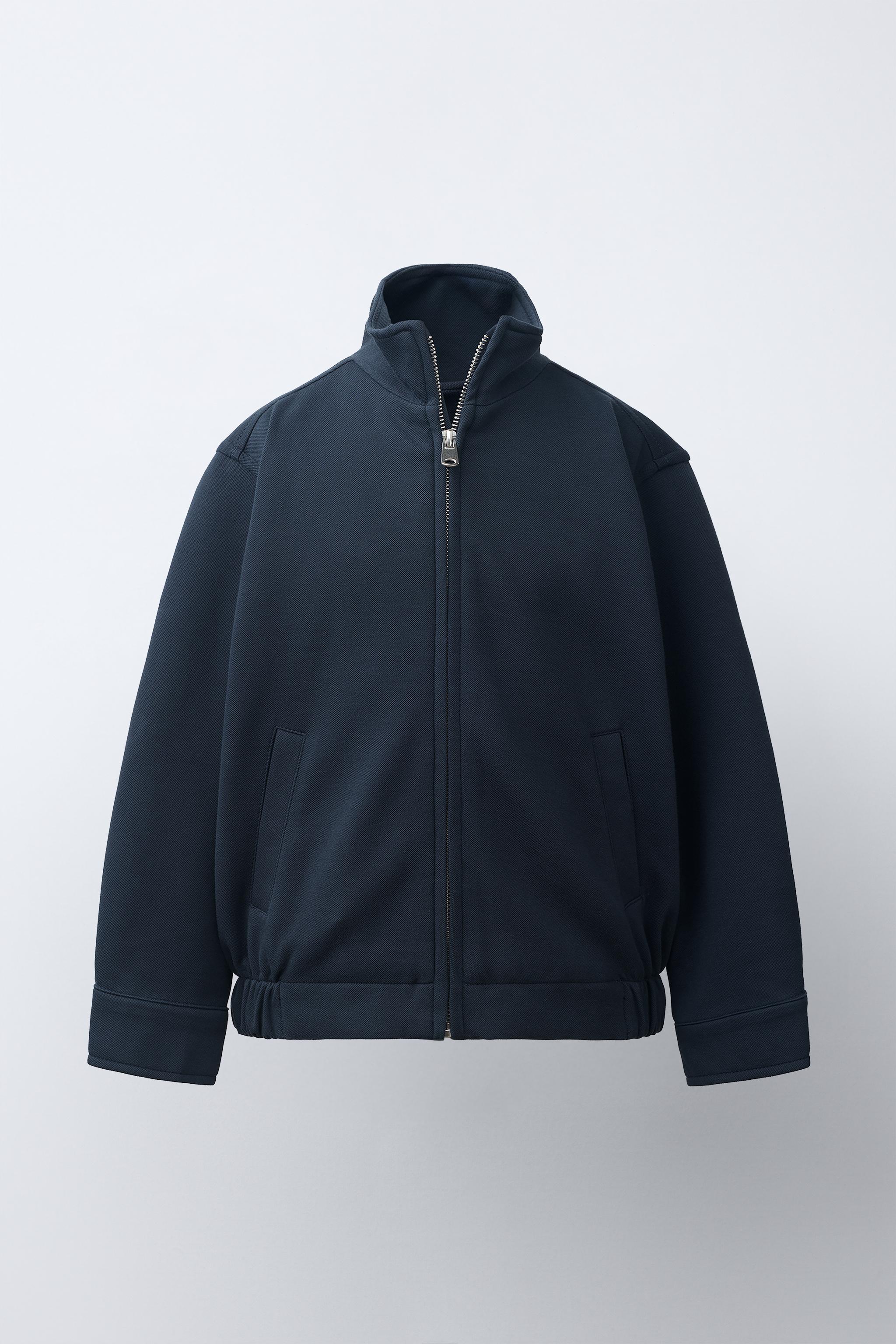 COMFORT BOMBER JACKET - Navy blue | ZARA Canada