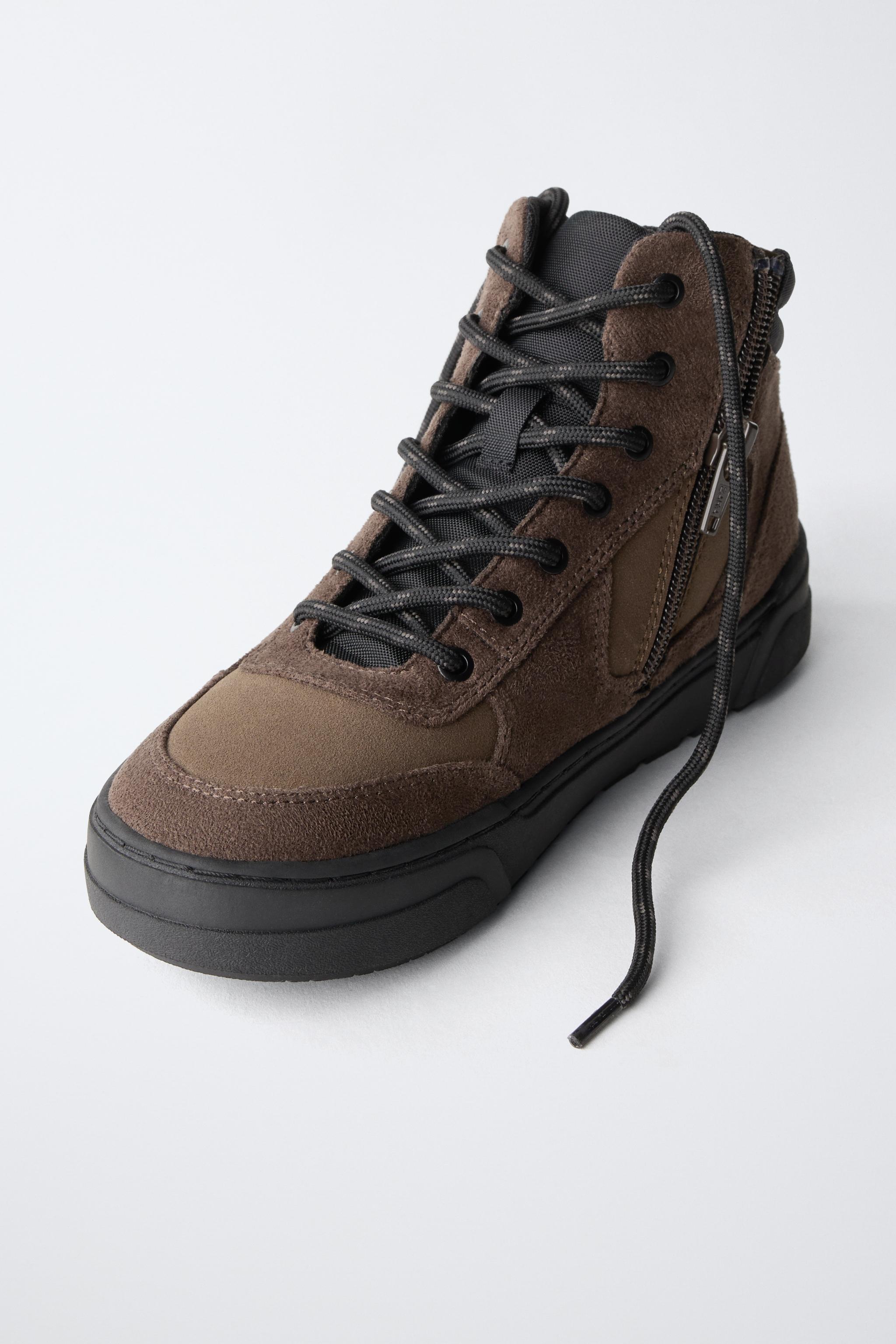 PANEL SNEAKER BOOTS