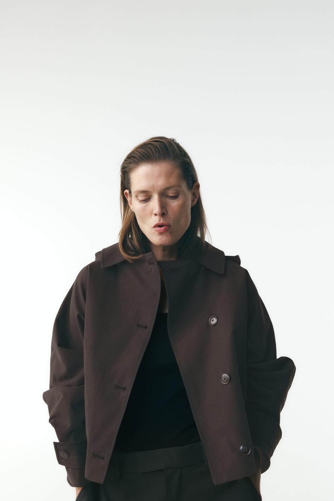 ZW COLLECTION WATER-REPELLENT TRENCH COAT