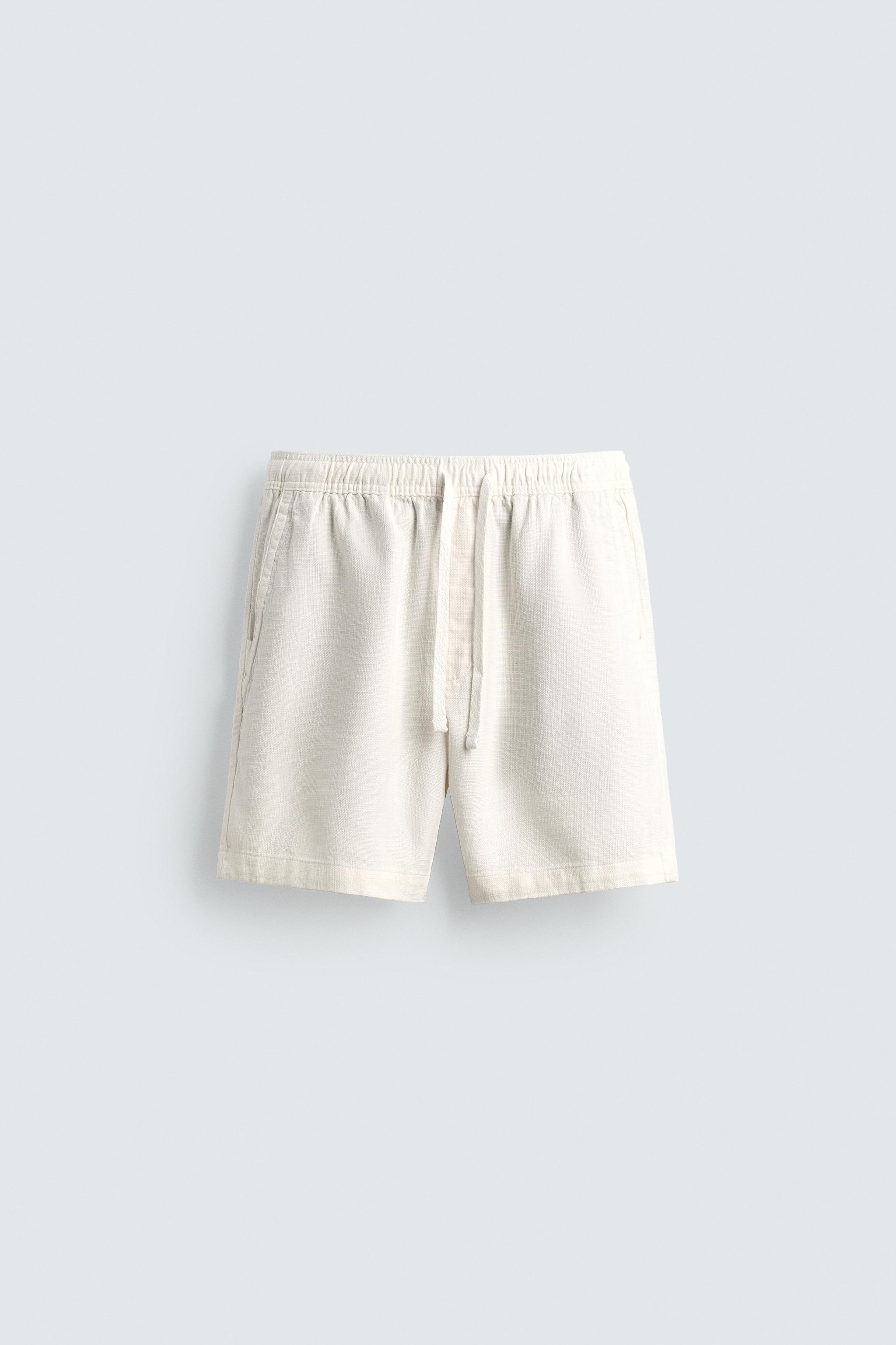 REGULAR FIT TEXTURED SHORTS