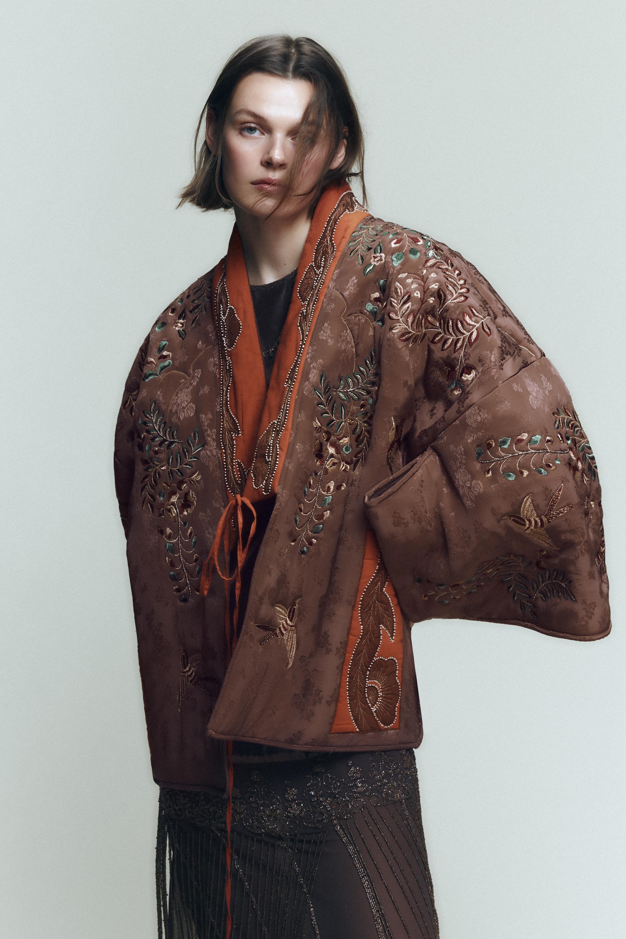 キモノ風ジャケット - レディース | ZARA 日本