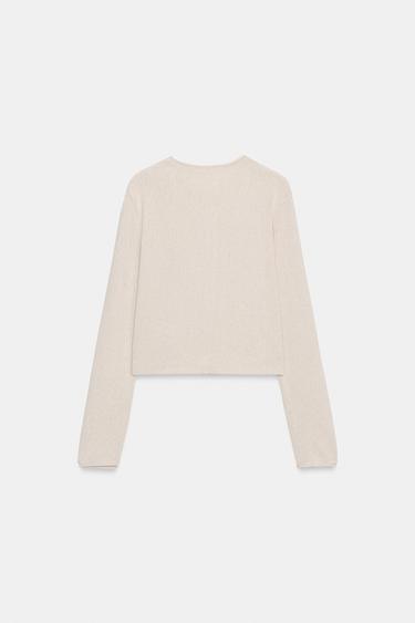 LONG SLEEVE BUTTONED JACKET - Beige by Zara - Image 8