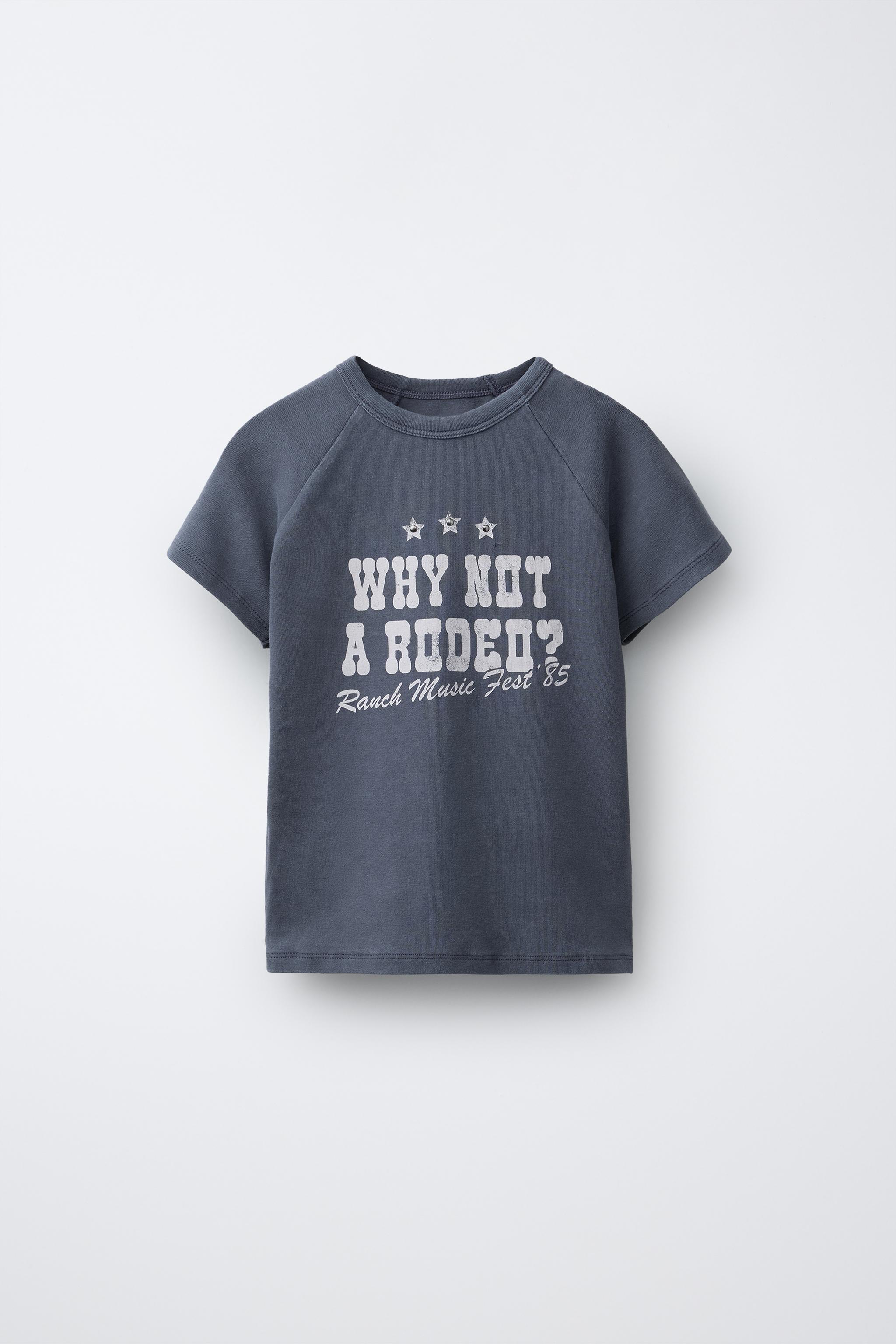 house on the hill 2025s/s Tシャツ Tile 80 SLOGAN PRINT T-SHIRT - Anthracite grey | ZARA South Africa