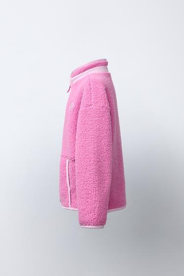 BLOUSON EFFET MOUTON SKI COLLECTION - Rose de Zara - Image 2