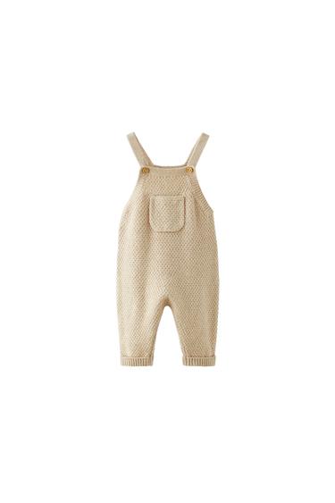 KNIT DUNGAREES WITH POCKET