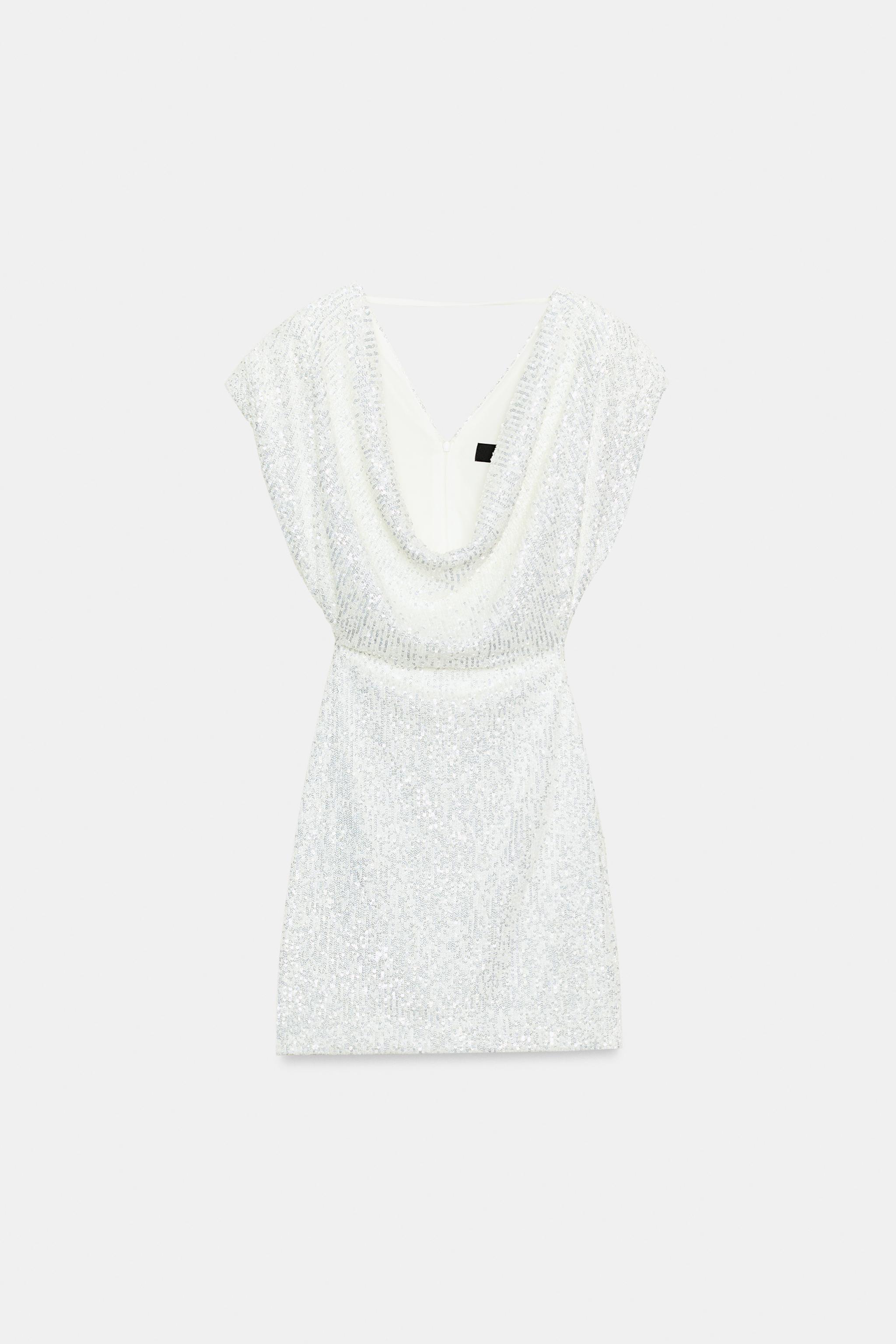 ROBE COURTE À PAILLETTES