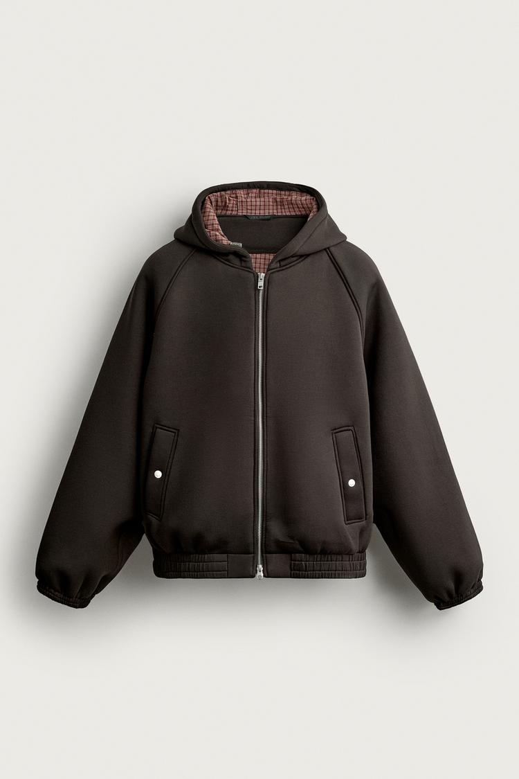 TECHNICAL RELAXED FIT HOODIE JACKET