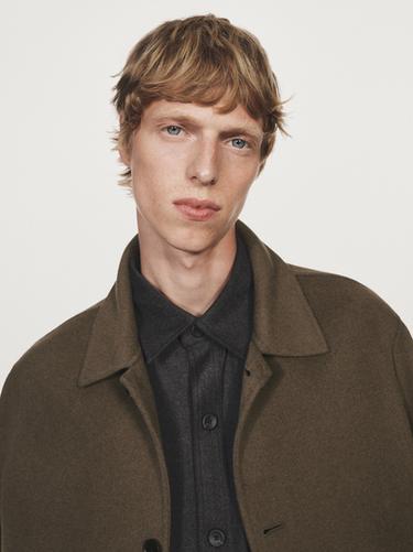 Zara Wool blend jacket - Mid-green