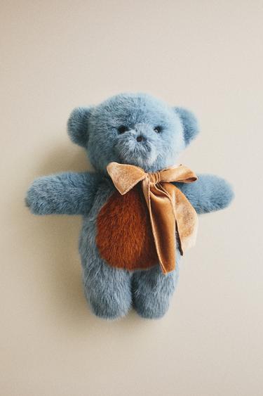 KIDS' X THE ANIMALS OBSERVATORY TEDDY SOFT TOY - Blue by Zara - Image 4