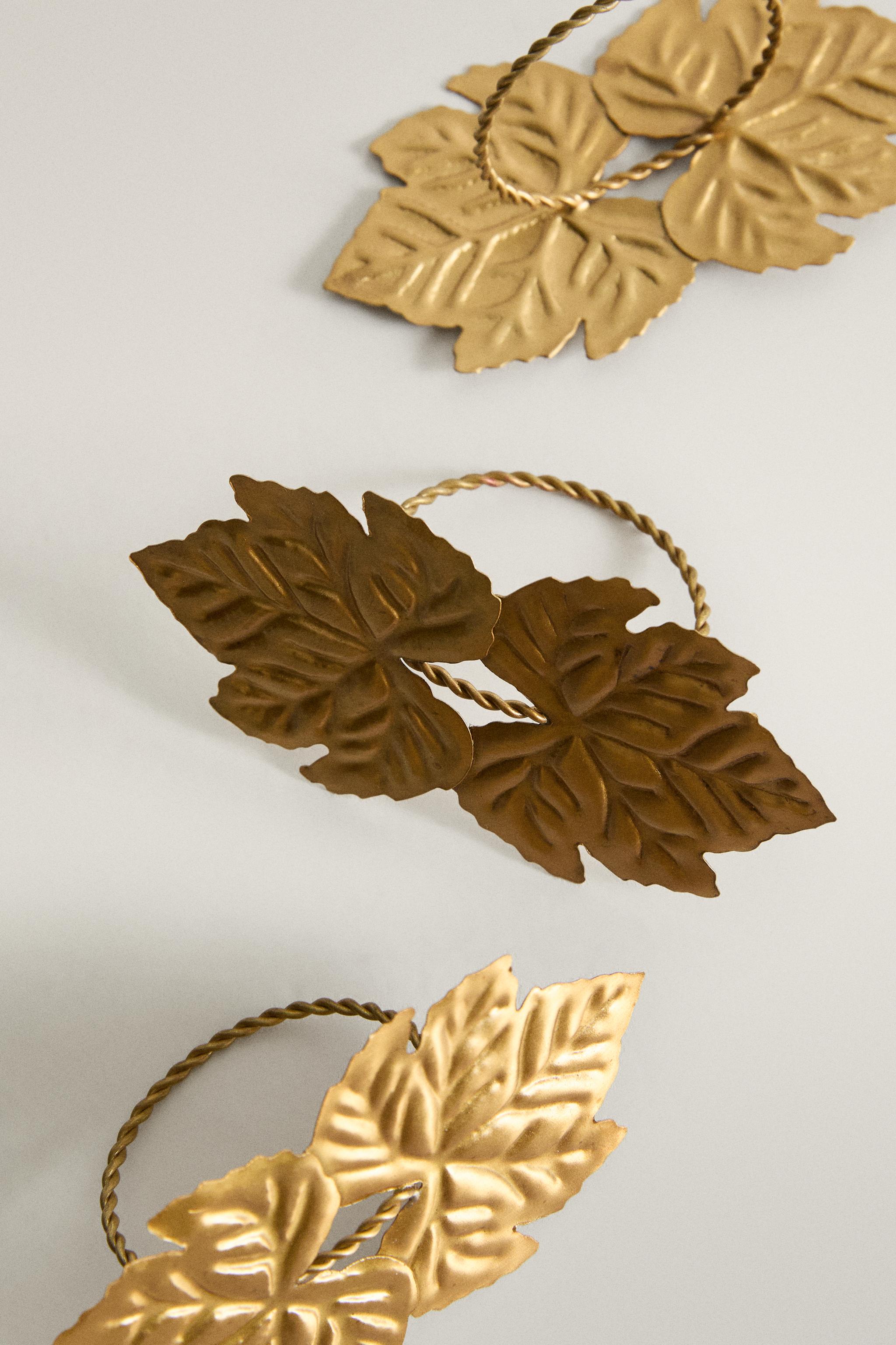 CHRISTMAS LEAF NAPKIN HOLDER PACK (PACK OF 2)