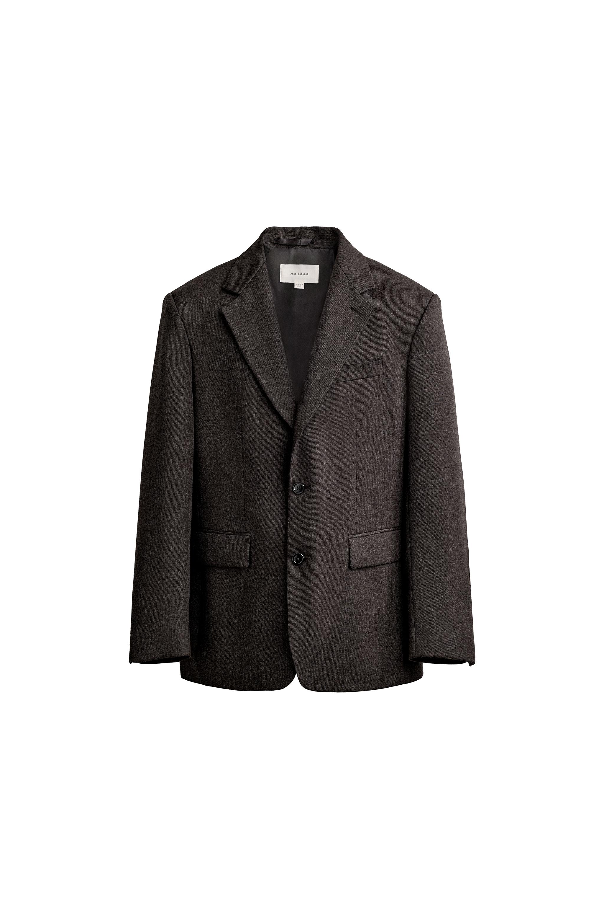 BLAZER TRAJE RAYAS 100% LANA MANTECO®