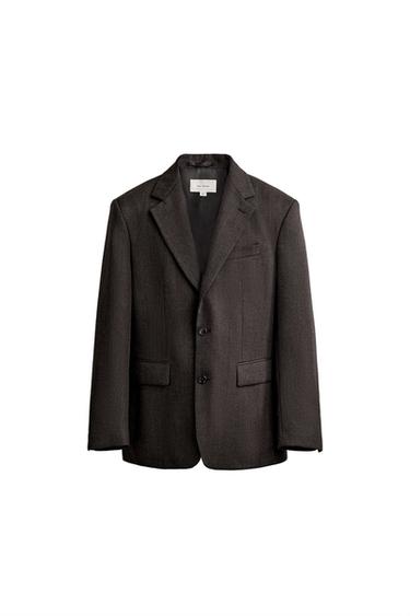 STRIBET HABITBLAZER I 100% ULD MANTECO® - sort-brun fra Zara
