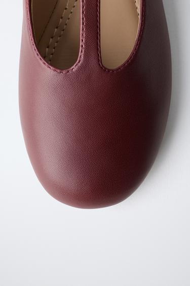BALLERINE T CUIR - Grenat de Zara - Image 5