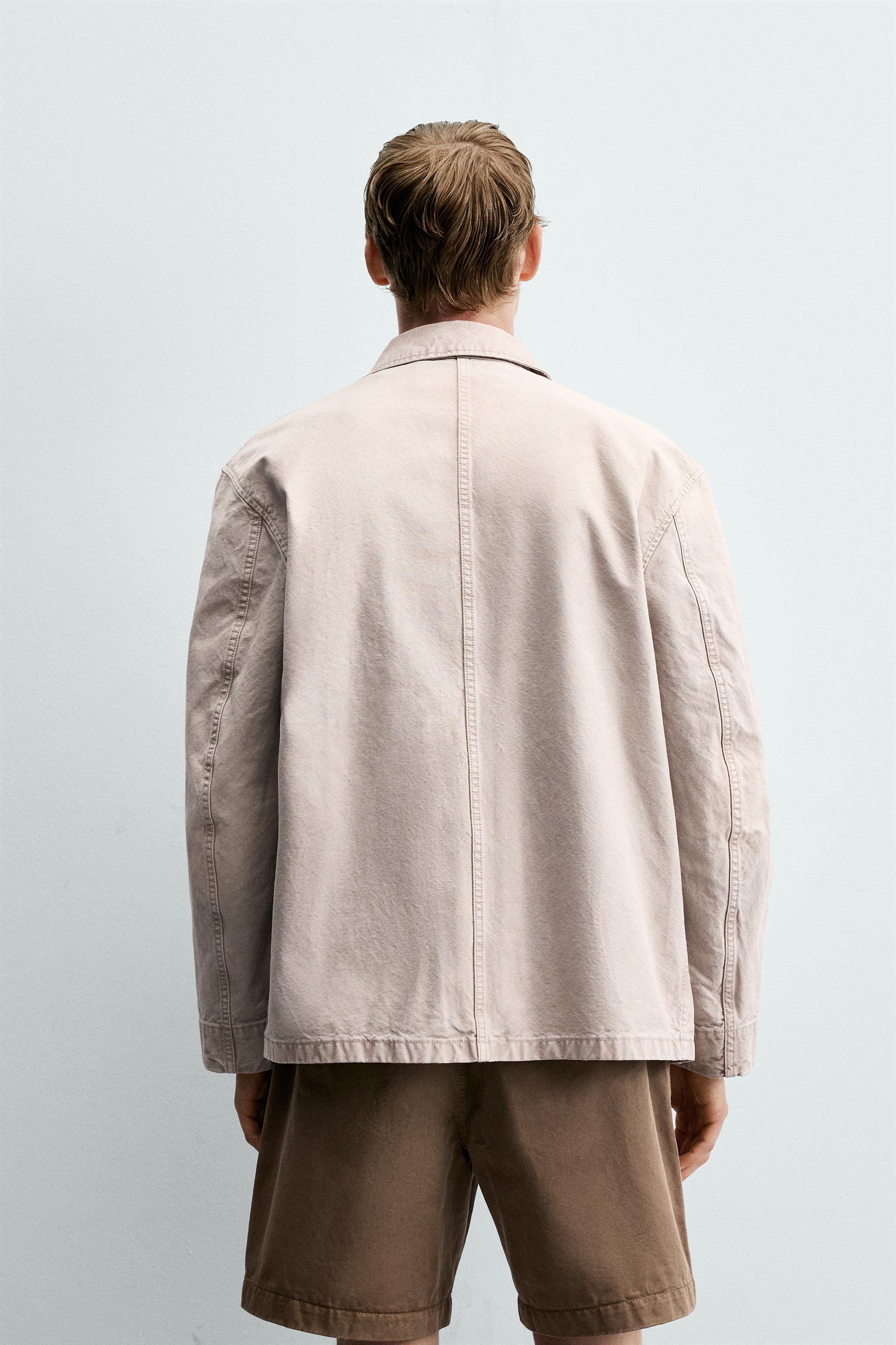 WASHED REGULAR FIT POCKET JACKET