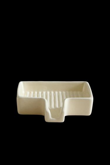 CERAMIC SCOURER TRAY - Cream by Zara - Image 0