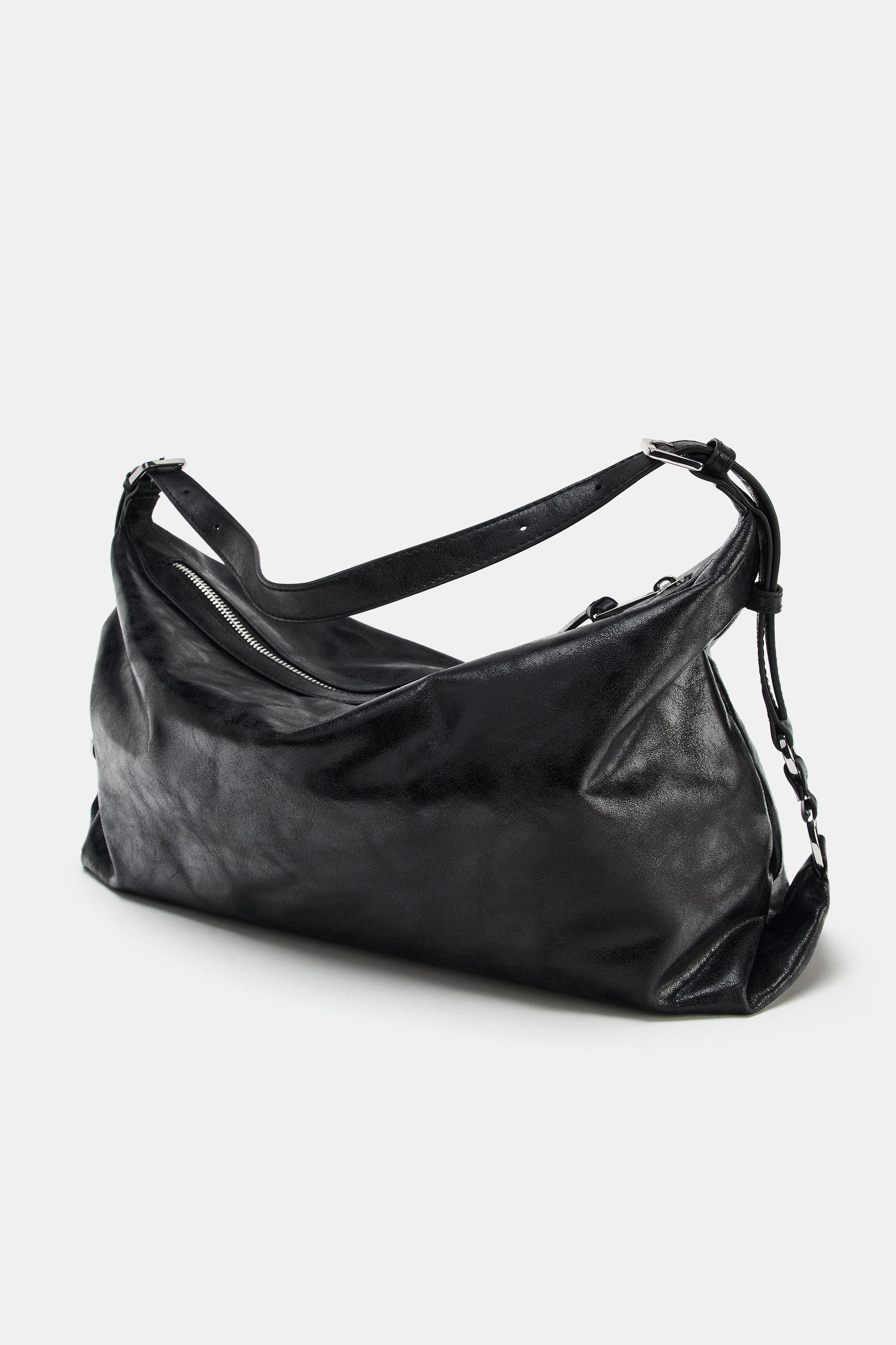 METAL BUCKLE SHOULDER BAG