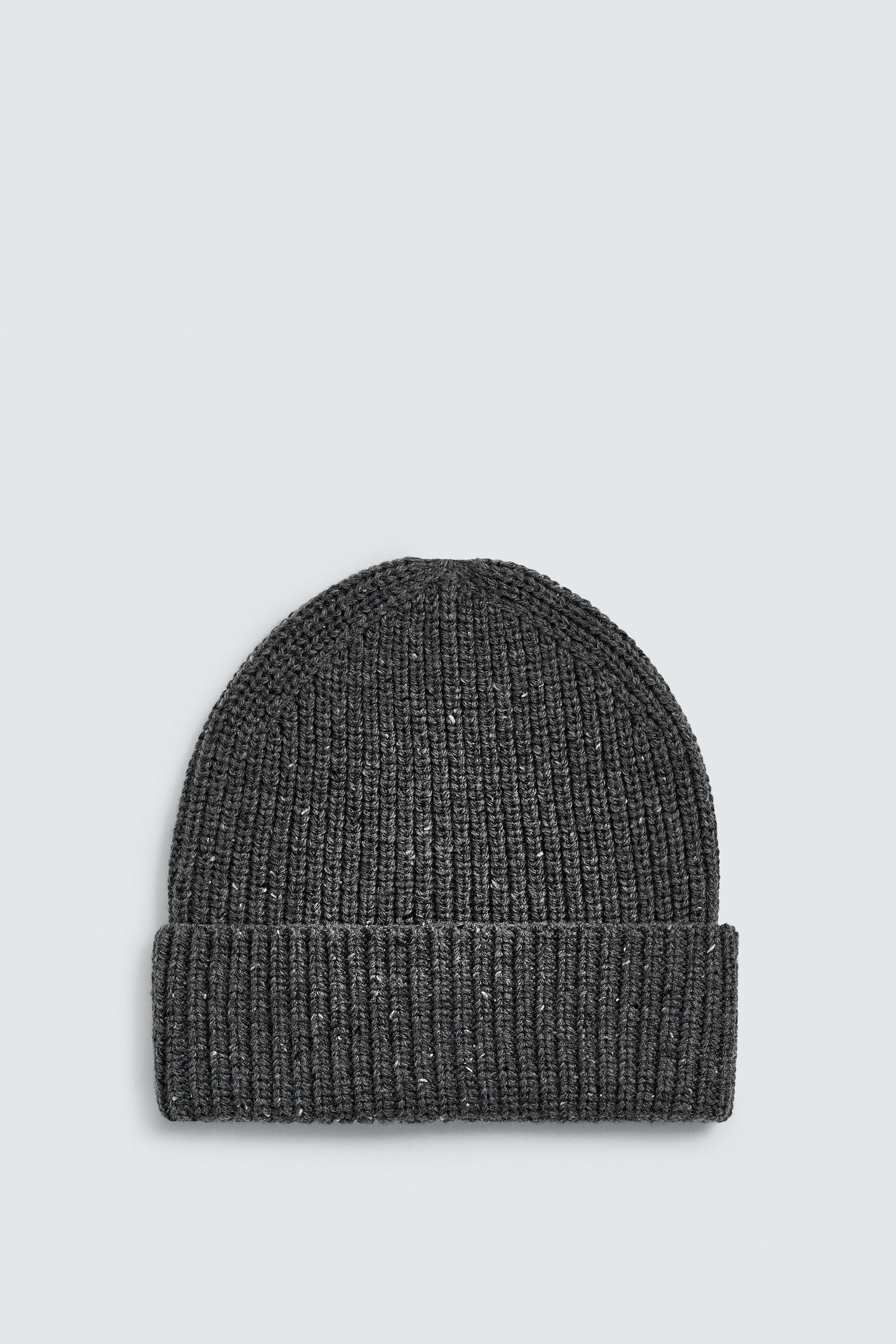 TEXTURED KNIT BEANIE - Navy blue | ZARA United States