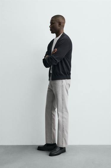 STRAIGHT ANKLE FIT JEANS - Grey by Zara - Image 3