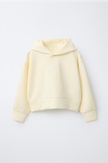 SWEATSHIRT LISA COM CAPUZ - Amarelo da Zara