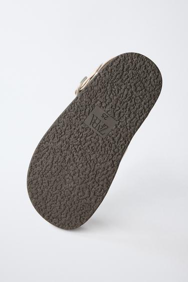 STUDDED CAGE SANDALS - White by Zara - Image 7