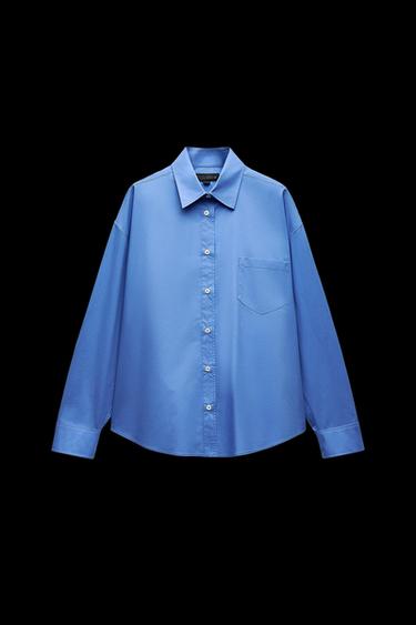 OVERSIZE-POPELINHEMD ZW COLLECTION - Blau von Zara - Bild 0
