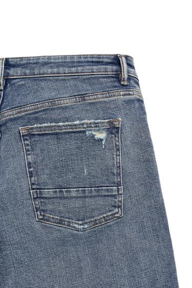 Zara SKINNY FIT JEANS - Mid-blue