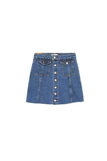 ΜΙΝΙ ΦΟΥΣΤΑ HIGH RISE AUTHENTIC DENIM