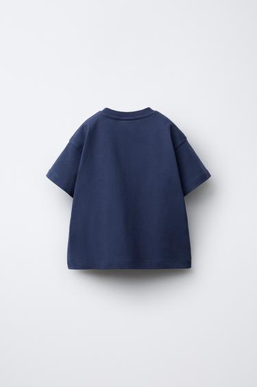 DINOSAUR PRINT T-SHIRT - Mid-blue by Zara - Image 1