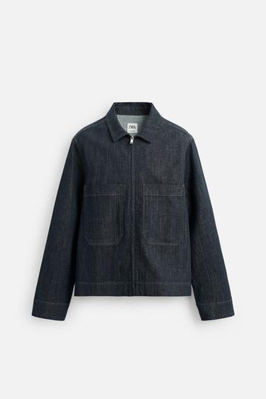 DENIM JACKET WITH POCKETS - Indigo by Zara - Image 6