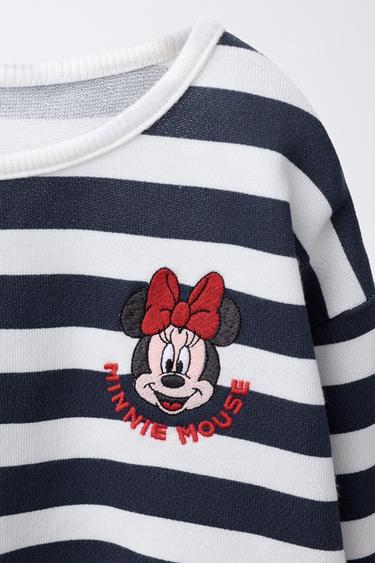MINNIE MOUSE © DISNEY STRIPED T-SHIRT - Blue de Zara - Image 2