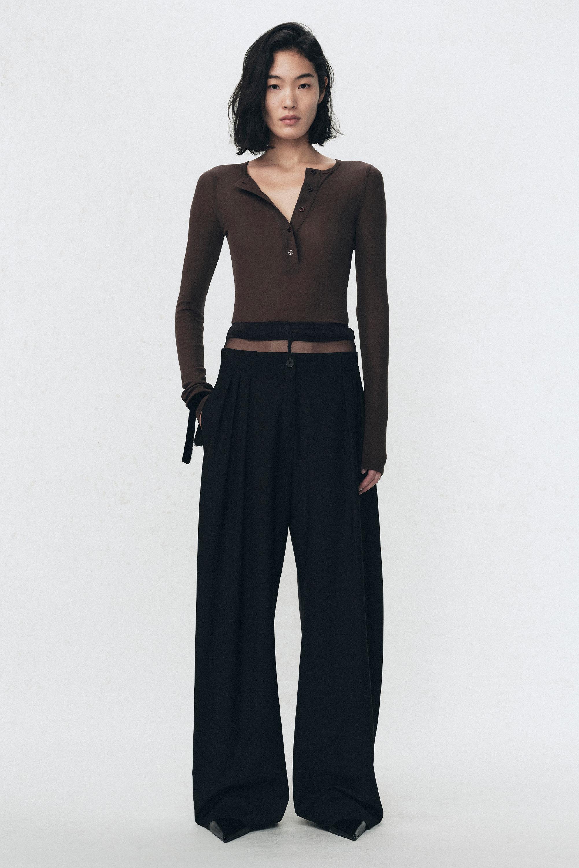 ヘンリーネックTシャツ SOSHIOTSUKI X ZARA - ブラウン | ZARA Japan