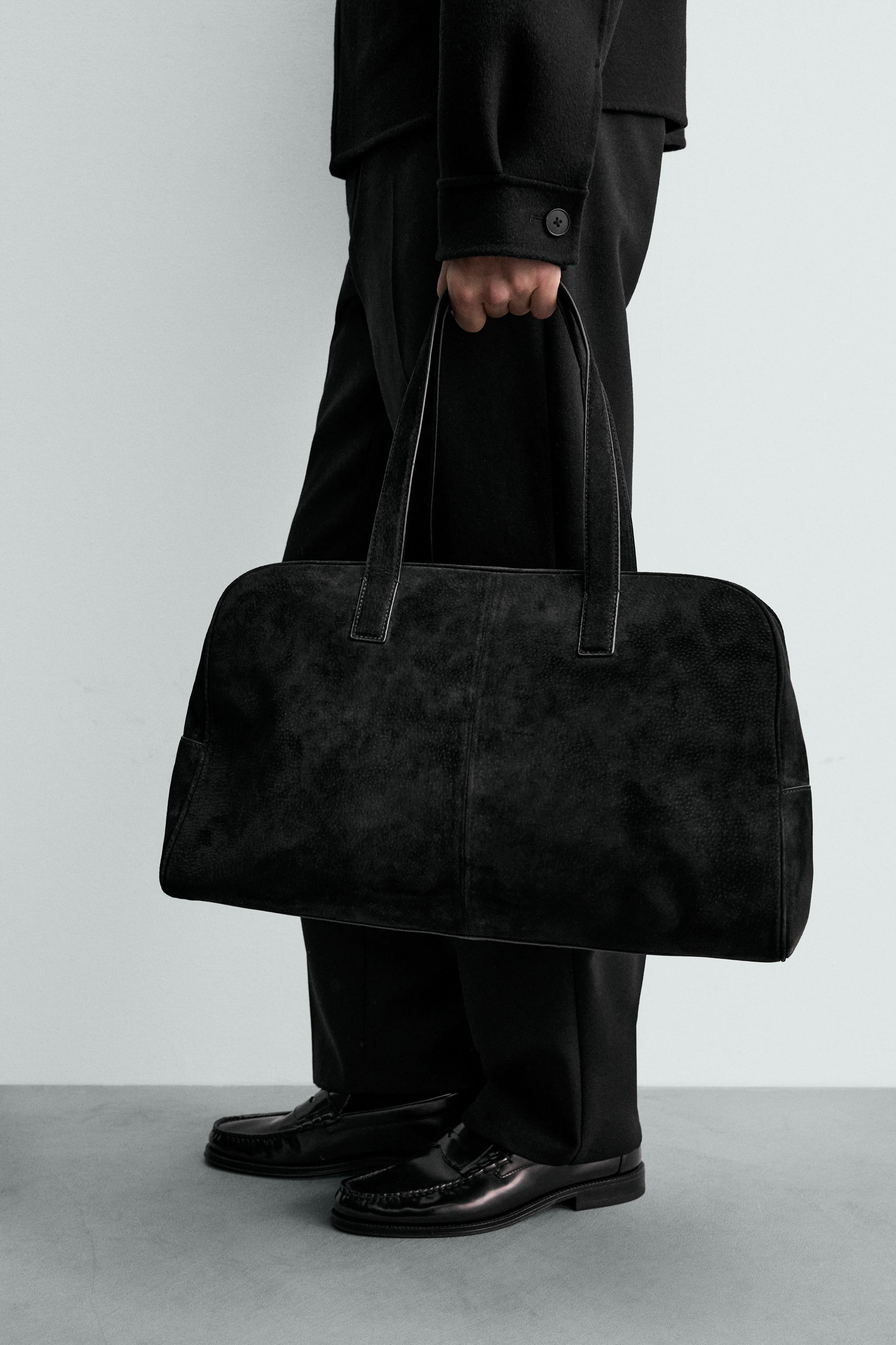 LEATHER TRAVEL BAG M